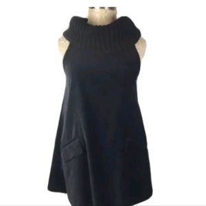 Theory Akike cowl tunic velvet top